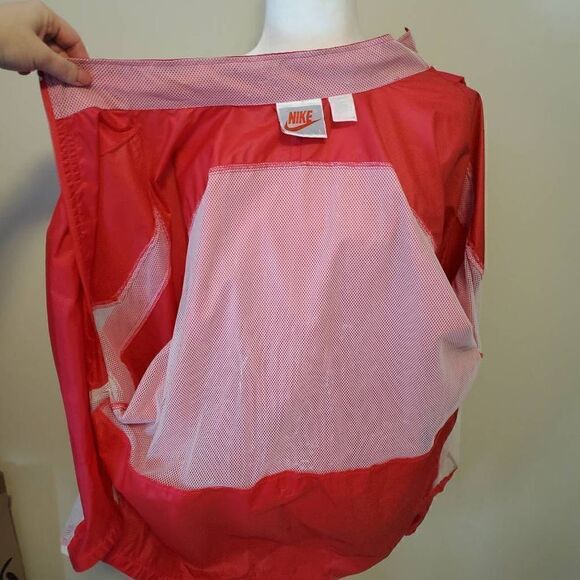 Vintage Nike Pink with Purple Logo Fullzip Windbreaker jacket - Size Large - Picture 10 of 13